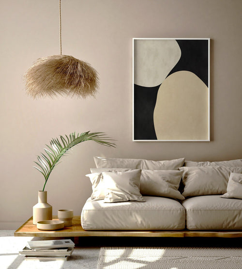 Abstrato Black e Bege