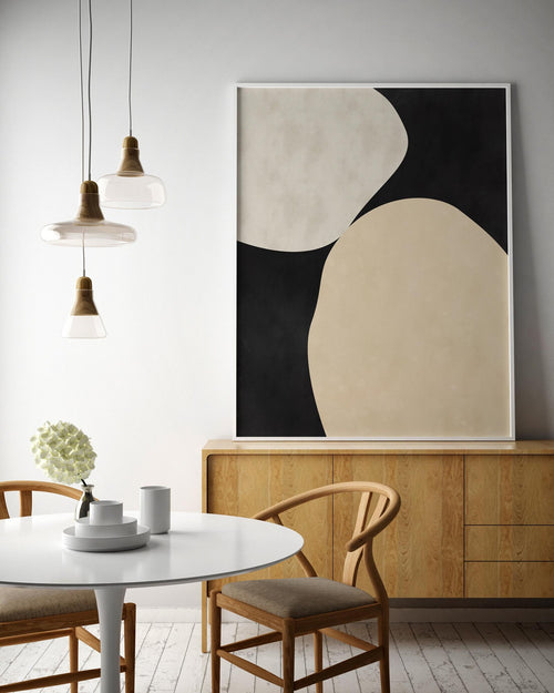 Abstrato Black e Bege