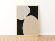 Abstrato Black e Bege