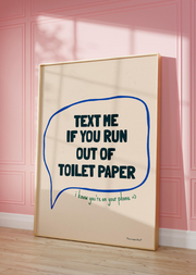 Out of toilet paper