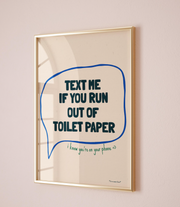 Out of toilet paper
