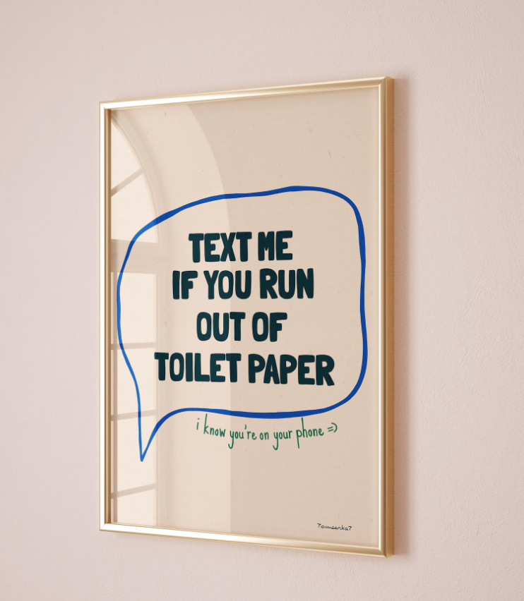 Out of toilet paper